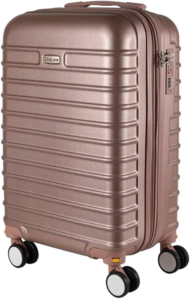 Mala de Viagem 32KG ABS Com Rodas Giratórias (Rosé)