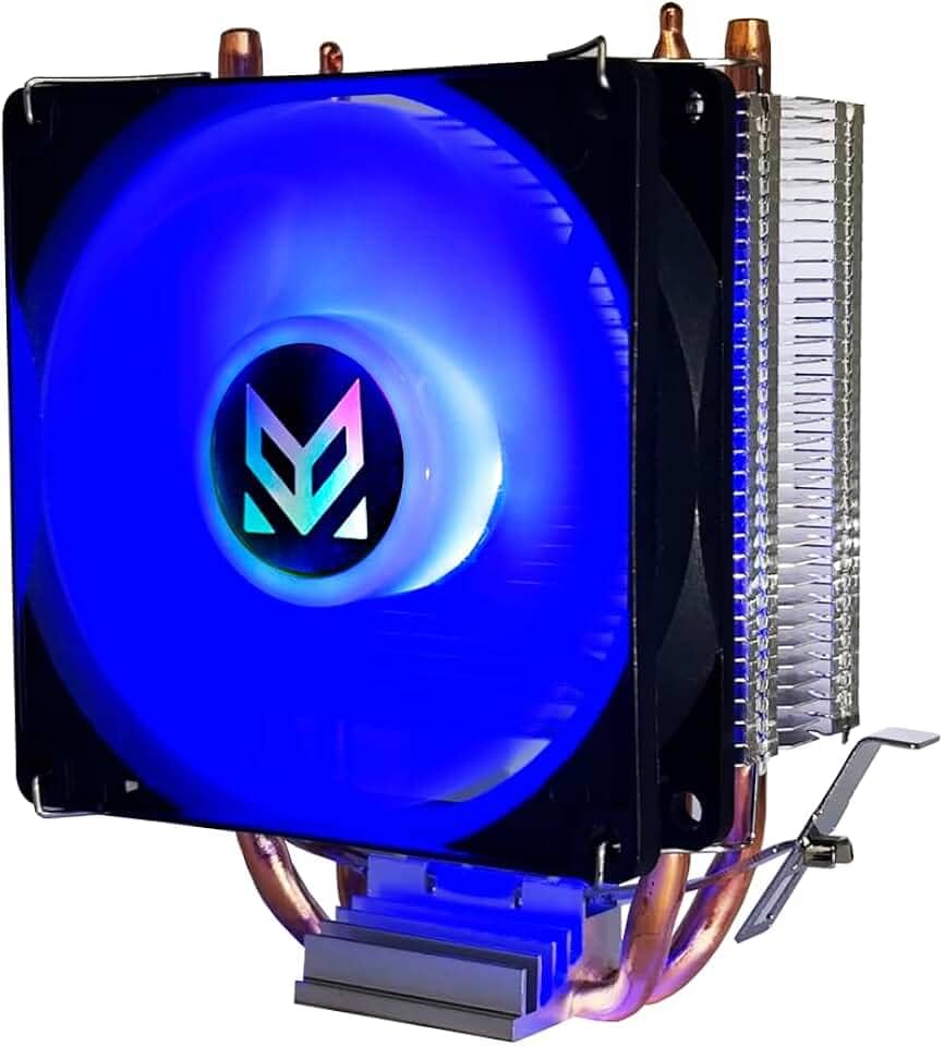 Cooler CPU Intel LGA X99 X79 Xeon LGA 2011 v3 LED RGB Gamer Ryzen Am4 Am3 120mm 775 115x 1200 1366 1700 (Azul)
