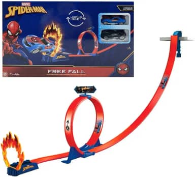 Pista para miniveículos Homem-Aranha - Queda Livre