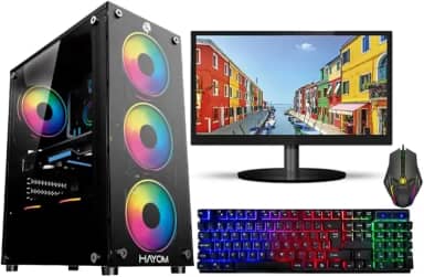 PC GAMER AMD RYZEN 5 5600GT - 16GB DDR4 - SSD 480GB - RADEON VEGA 7 - WIFI/WINDOWS 11 - MONITOR 19'' - KIT GAMER RGB