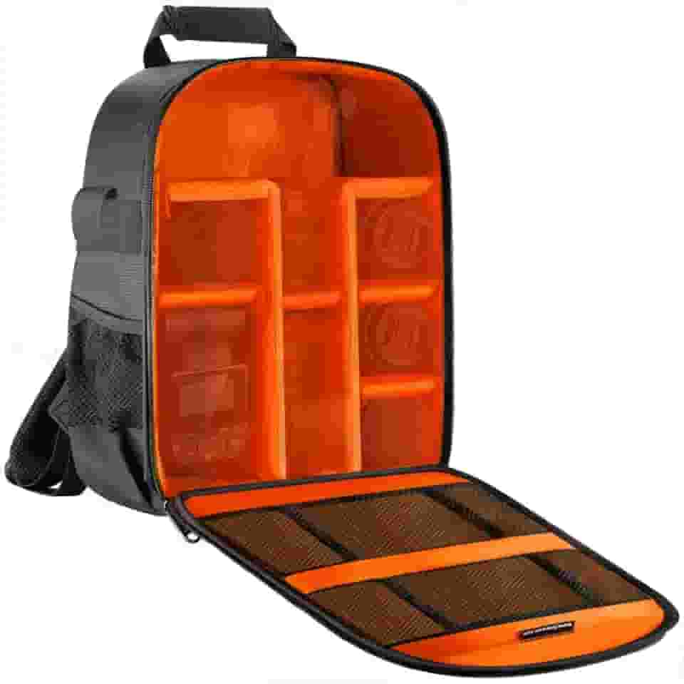 Mochila para Câmera Fotográfica, Resistente à Água, Design Compacto e Multifuncional, Bolsa Camera Ideal para Fotógrafos Profissionais e Amadores, Viagens e Uso Diário