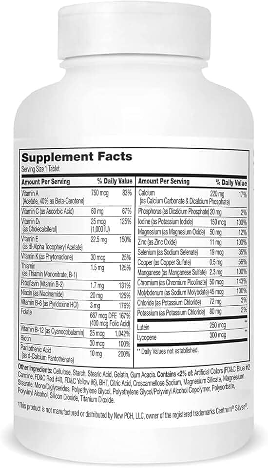 Multivitamínico Sentry Senior +50 anos - 265 Tabs Importado