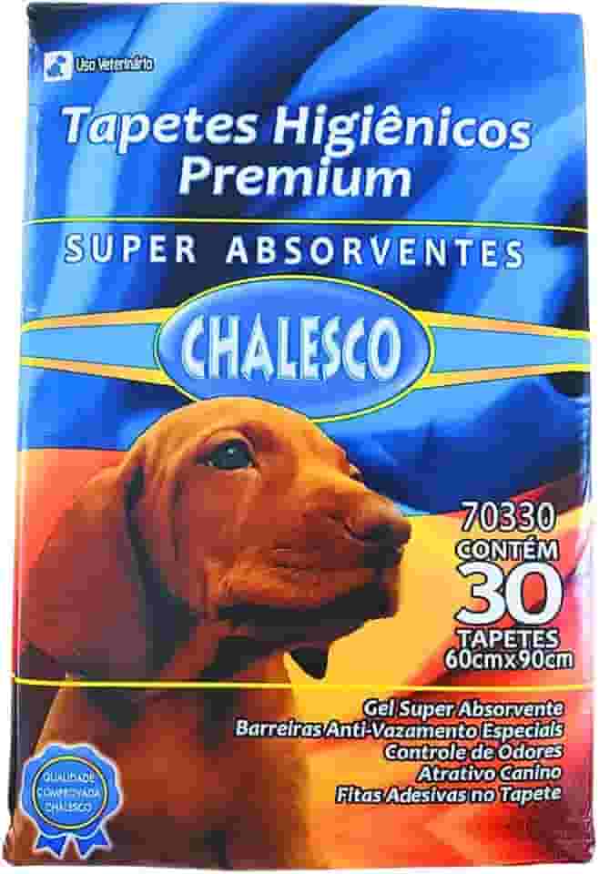 Chalesco Tapete Higiênico Premium para Cães com 30 Unidades