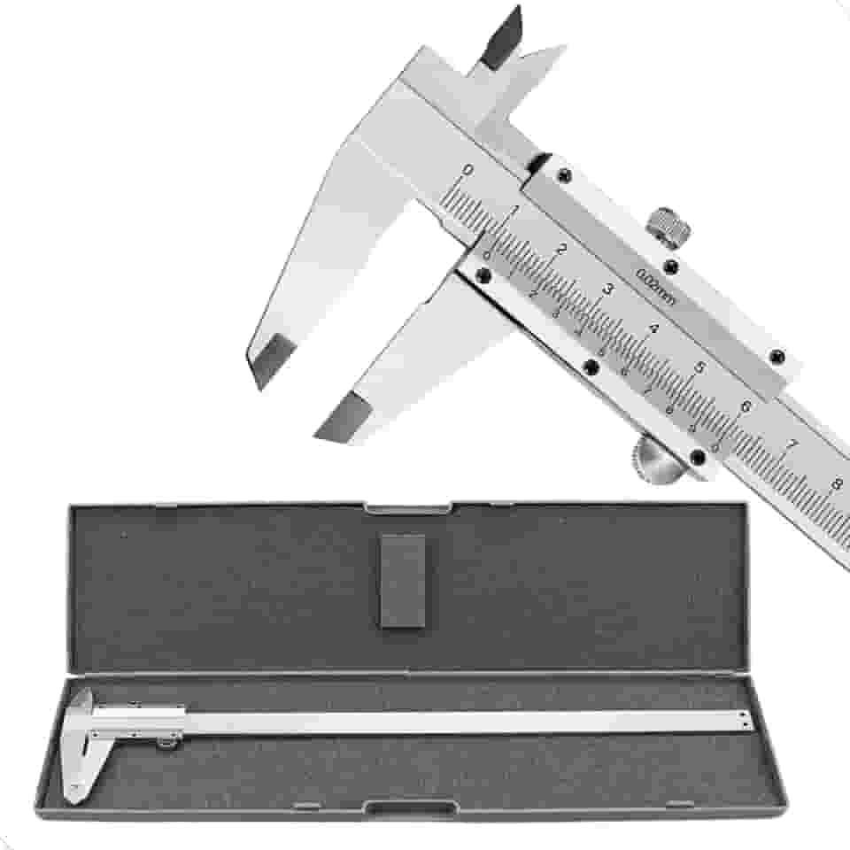 Paquímetro Analógico 150mm Profissional Aço Inox Com Estojo Alta Precisão Premium Mundo Compras
