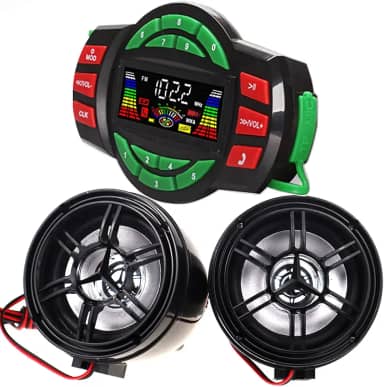 Beyondcity UTV ATV Amplificador Bluetooth Sistema de Som Alto-falantes Mãos-Livres FM Sistema de Áudio USB Alto-falantes Estéreo 3 Polegadas 12V Motocicleta Áudio Impermeável Rádio FM Alto-falante