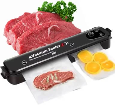 Seladora Embaladora a Vácuo Portátil Doméstica – Conserva Alimentos por 10x Mais Tempo | Embaladora Automática Antidesperdício