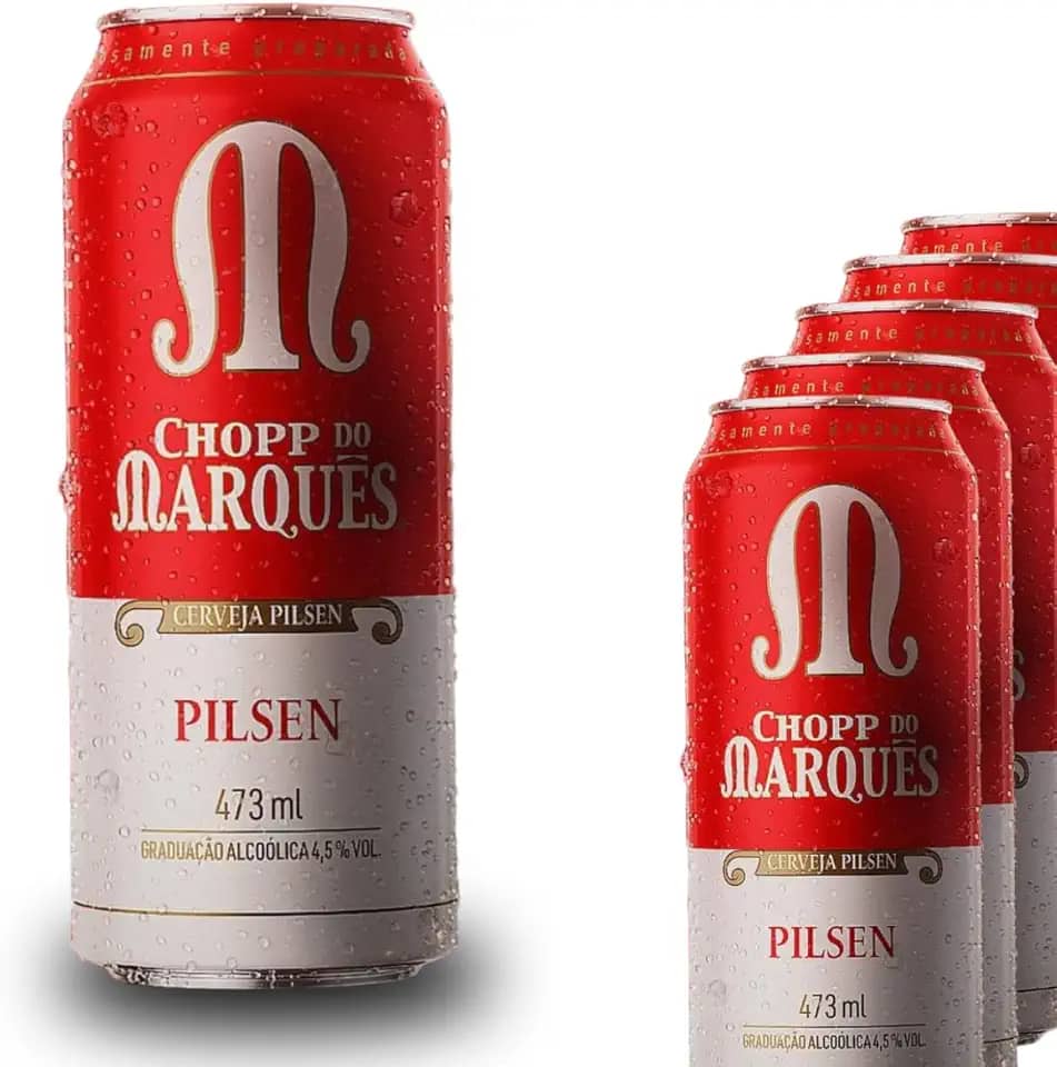 Cerveja Chopp do Marquês Pilsen 473ml - 6 unidades