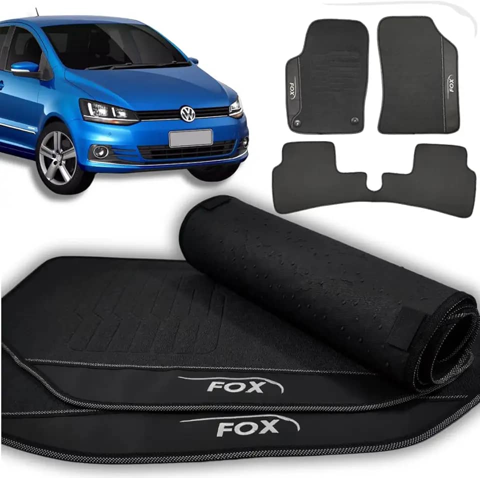 Tapete Para o Fox 2017 2018 2019 2020 2021 Proteção do Carpete e Assoalho