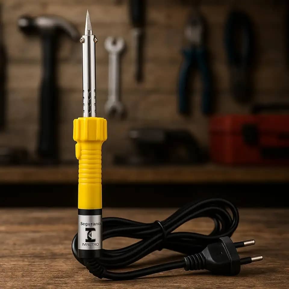 Ferro de Solda 40W 127V Profissional com Ponta de Precisão – Rápido Aquecimento, Cabo Resistente, Ideal para Eletrônica, Reparo Placas, Soldagem Manutenção, Artesanato, Hobby, Doméstico e Profissional