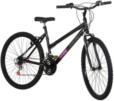 Bicicleta de Passeio Ultra Bikes Esporte Aro 26 Reforçada Freio V-Brake – 18 Marchas Preto
