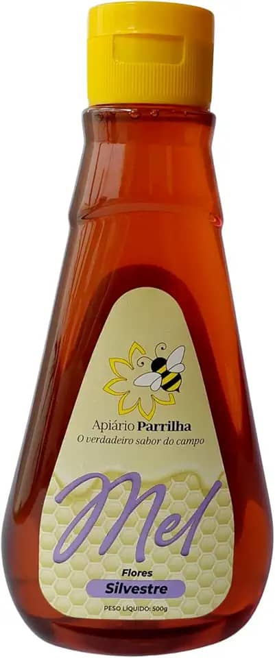 Mel Puro de Abelha Florada Silvestre 100% Natural - Bisnaga 500g