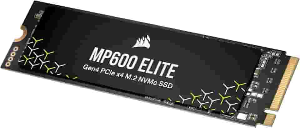 Corsair MP600 Elite 1TB M.2 PCIe Gen4 x4 NVMe SSD – M.2 2280 – Leitura sequencial de até 7.000 MB/s – TLC NAND 3D de alta densidade – Preto