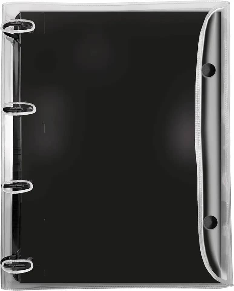 Fichário Universitário Cristal Preto com 192 Folhas – DAC 2394