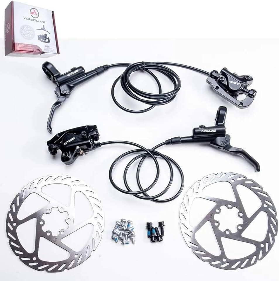 Kit Freio A Disco Hidráulico Bike Com Rotor 160mm Absolute