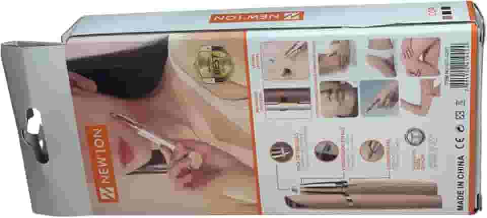 Aparador de Sobrancelhas Elétrico, Rosa Dourado, Portátil, UTL-020, com Luz LED Indicadora