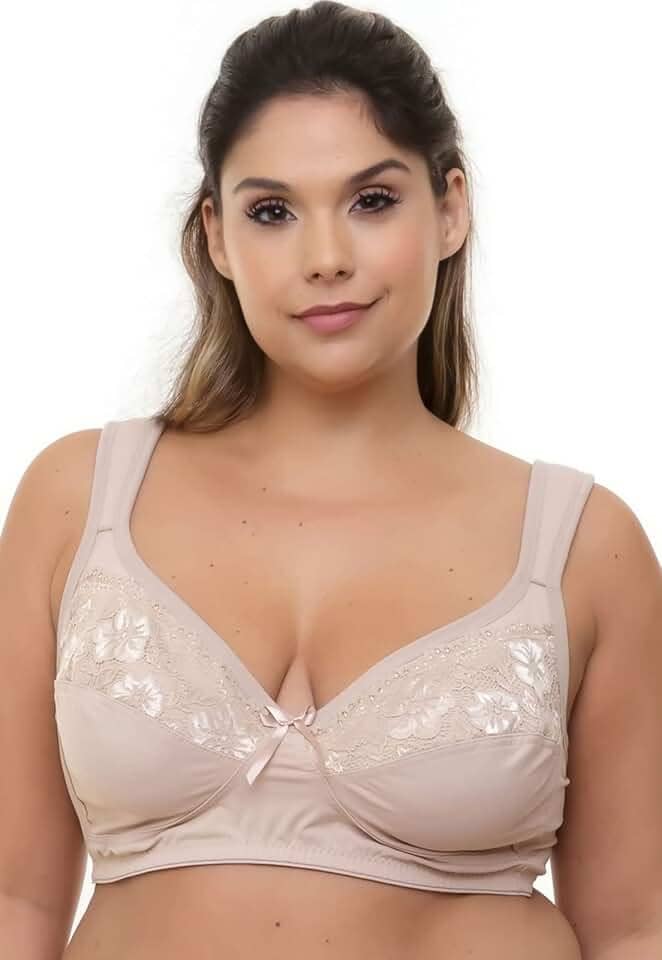 Sutiã Reforçado Sem Aro com Renda Bruvi (1571) Plus Size