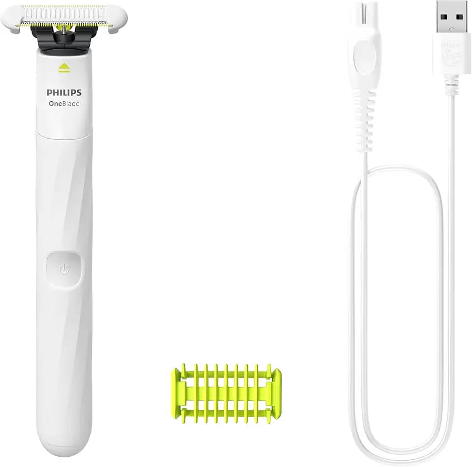 Aparador de Pelos Íntimo Philips OneBlade Intimate QP1924/10 À prova d'água - Bivolt