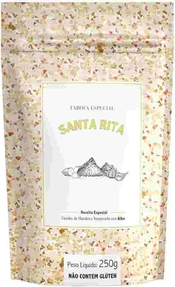 Farofa Temperada de Alho Santa Rita 250g