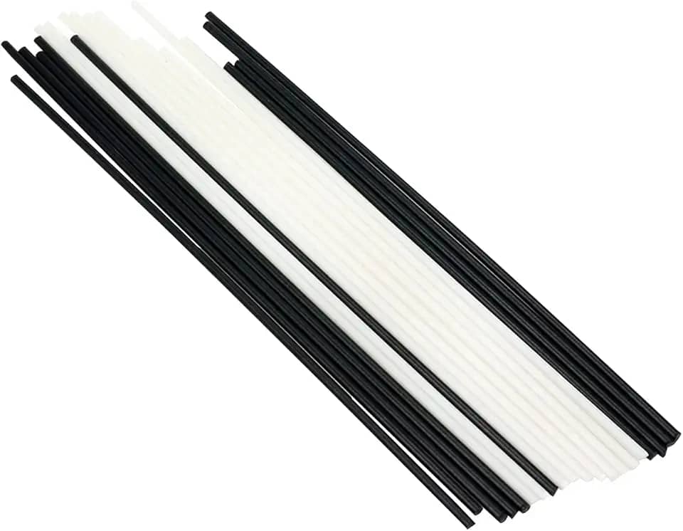 Geesatis Marcador de posição de escala de escala lateral de baixo de guitarra de 1,5 mm para Ukulele Brss de guitarra, 10 peças pretas e 10 peças brancas