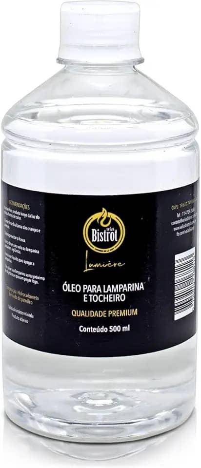 Fluido Para Tocheiros E Lamparinas 500Ml Puro Sem Aroma