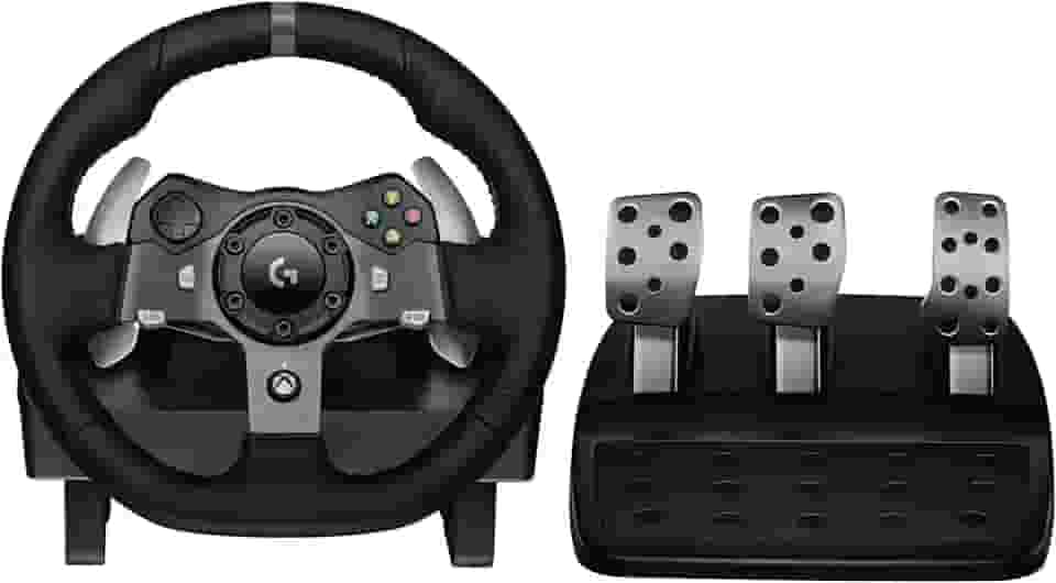 Volante Logitech G920 Driving Force e Pedais com Force Feedback para Xbox Series X|S, Xbox One, PC, Mac