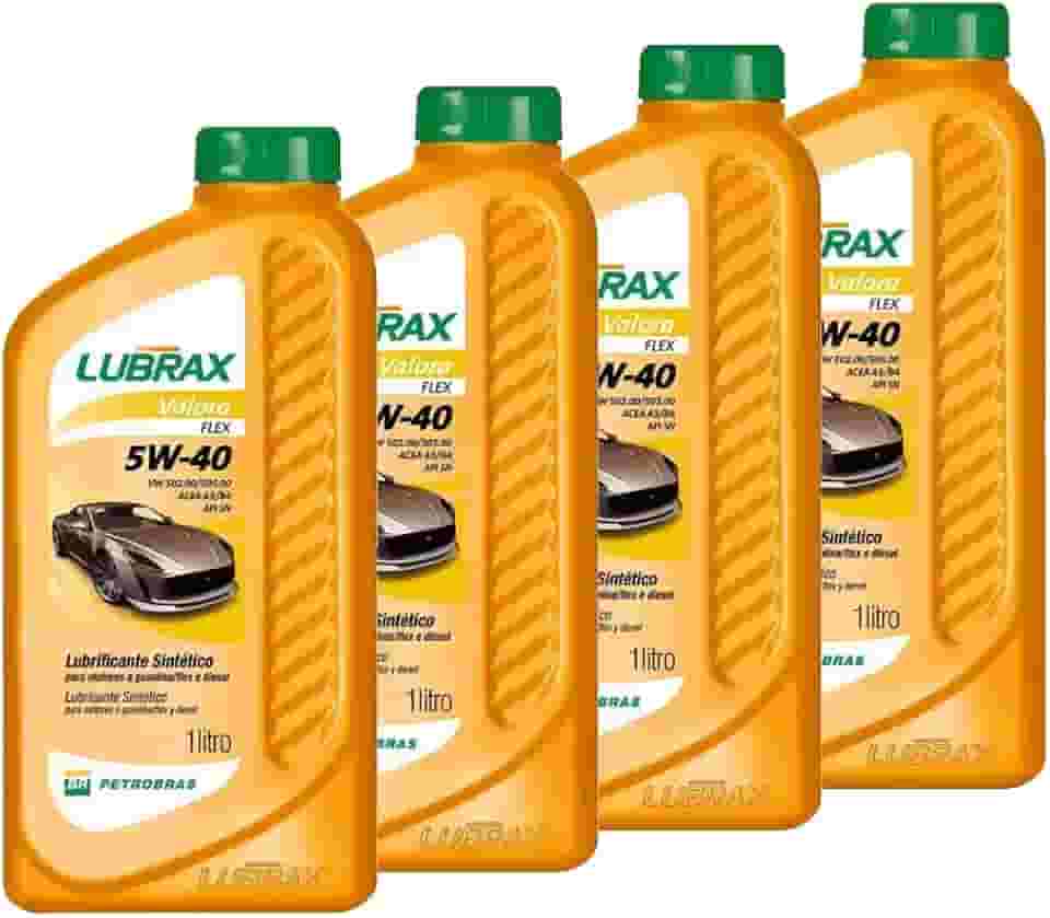 Óleo 5w40 Lubrificante Sintético Carro Original Kit Revisão e Trocas Original Lubrax Valora Flex 4 Litros