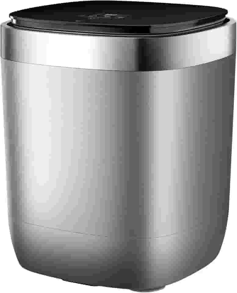 AHERO Mini lavadora totalmente automática com atualização de ozônio e centrifugação, capacidade de 1 kg (lavagem a frio apenas, sem aquecimento)