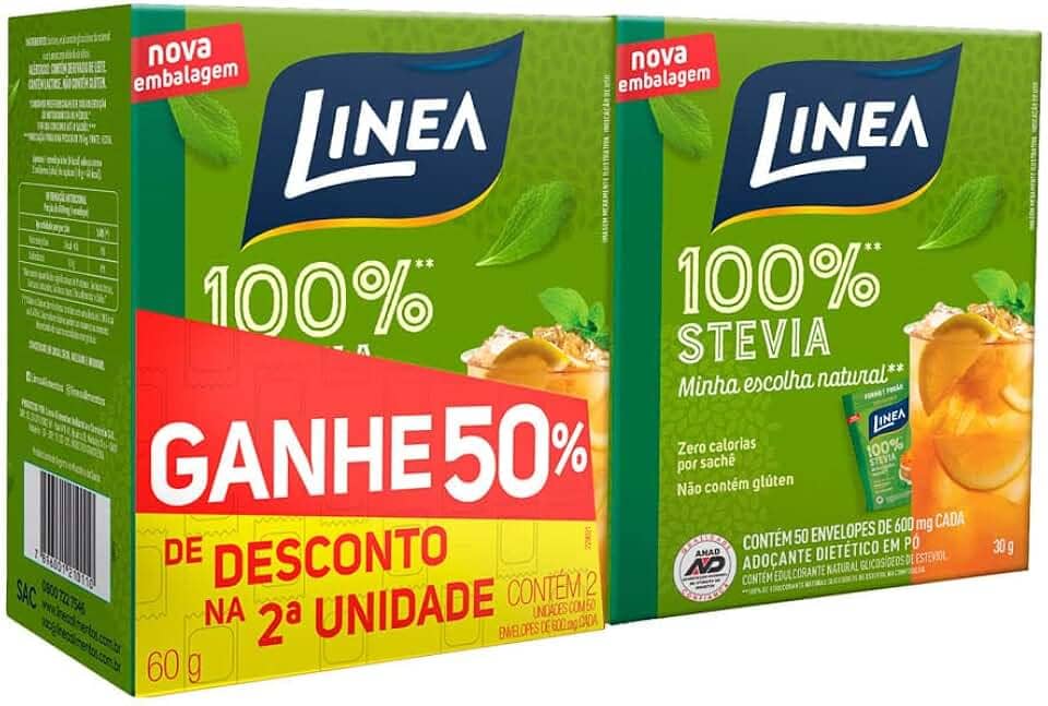 Linea Adoçante Em Pó Stevia 0,6G