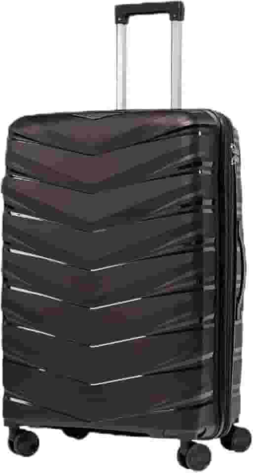 Mala Grande De Viagem 32Kg Expansível Polipropileno 8 Rodas 360 Giratória Para Despachar Rígida Leve Tamanho G Viajem Internacional Resistente (Grande)