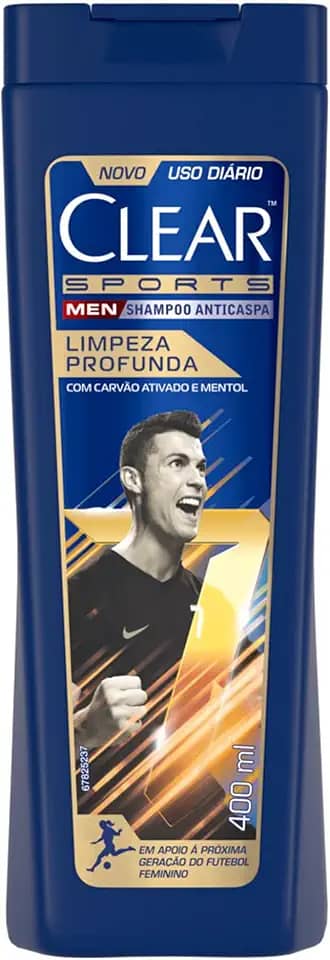 Clear Sports Men - Shampoo Anticaspa Limpeza Profunda 400Ml