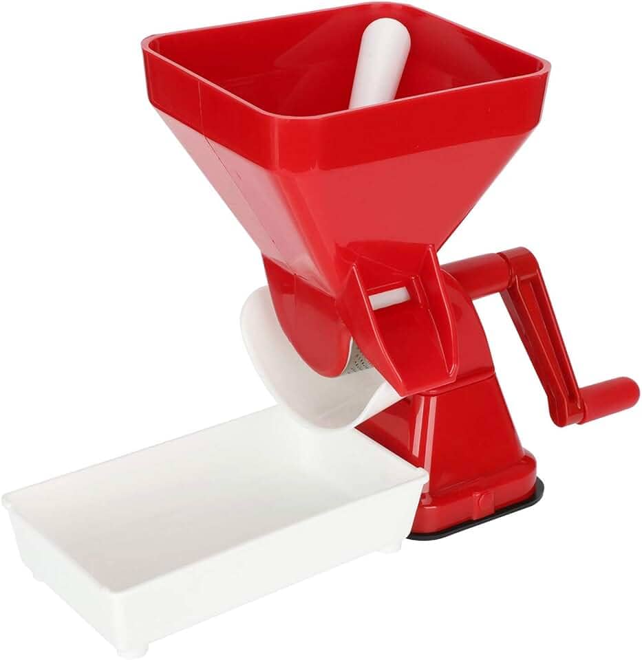 Espremedor manual de tomate, ferramenta de fabricação de molho de tomate, prensa de tomate com entrada de alimentação de grande capacidade para frutas, legumes