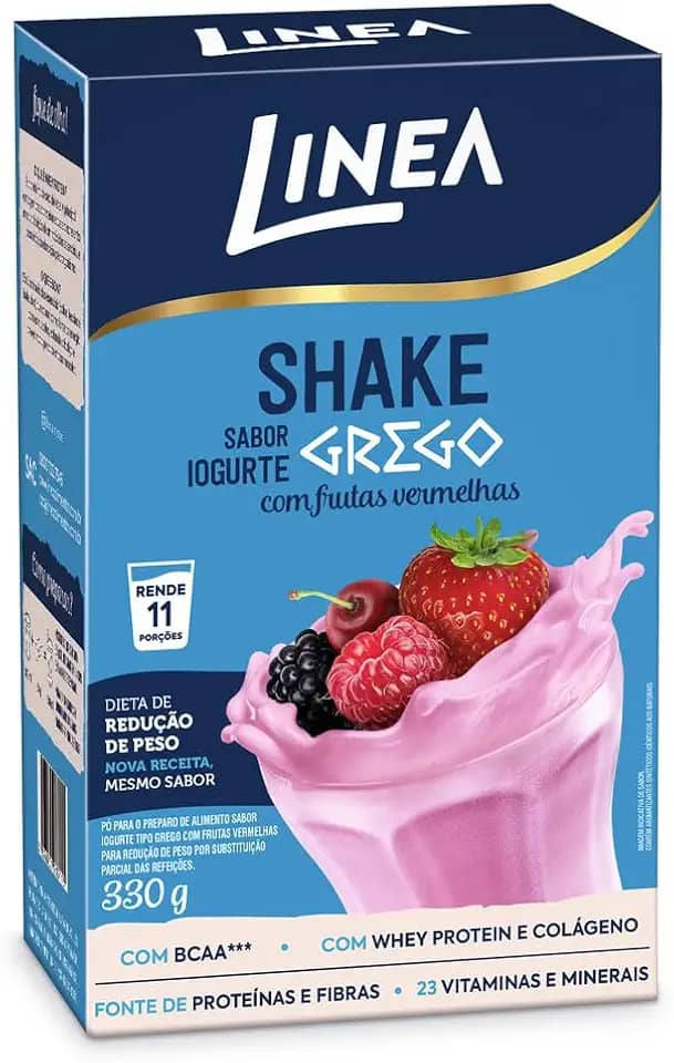 Linea Shake em Pó Sabor Iogurte com Frutas Vermelhas 330g