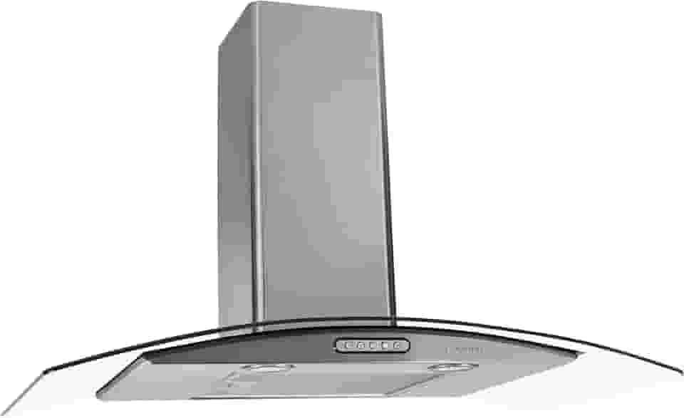 New Order 50051030 Coifa Fogatti Vidro Curvo Duto Slim 220 V, Inox, 90cm