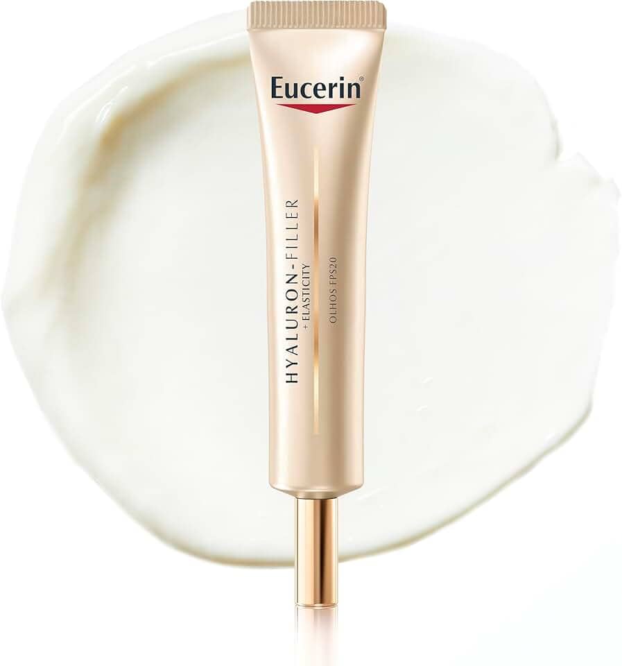 EUCERIN Creme de Olhos Anti-idade Firmador FPS 20 15ml, Elasticity, Hyaluron-Filler, Ácido Hialurônico, Antirrugas