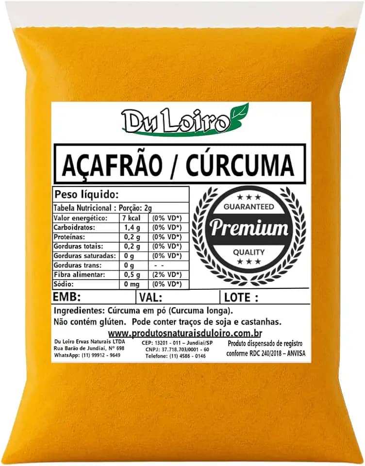 Açafrão - Curcuma 100% Pura 1kg