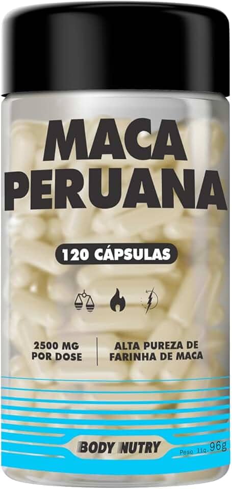 Maca Peruana Premium 2500mg 100% Pura Pote 120 Cápsulas Matéria Prima Importada Para Homens e Mulheres | Energia Resistência