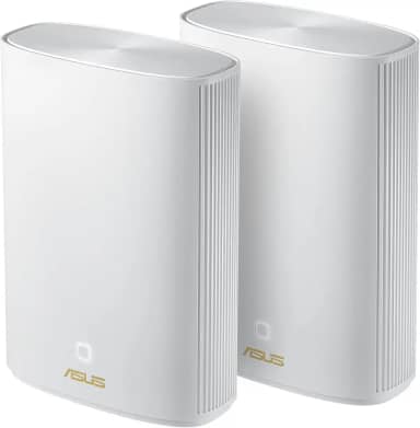 ASUS ZenWiFi AX Hybrid Powerline Mesh WiFi6 System (XP4) 2PK – Cobertura total da casa até 5.500 m² e 6+ salas para paredes grossas, AiMesh, segurança vitalícia gratuita, fácil configuração, padrão HomePlug AV2 MIMO