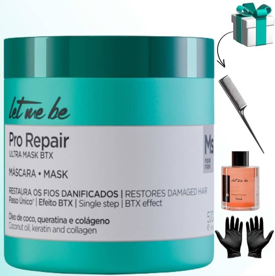 Let Me Be Pro Repair Ultra Mask BTX Máscara Capilar Restauradora 500g