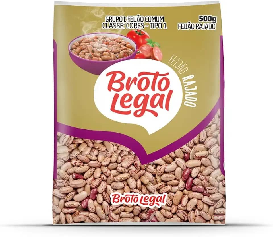 Broto legal Feijão Rajado Broto Legal 500G Pacote