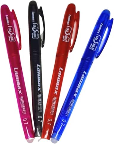 Caneta Mágica Fantasminha Apaga Com Calor Kit Com 4 Cores Canetas Apagável Ferro Tecido Costura