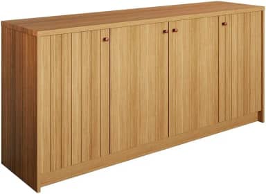 Buffet para Sala de Jantar Lia 100% MDF com 4 Portas Cimol Nature