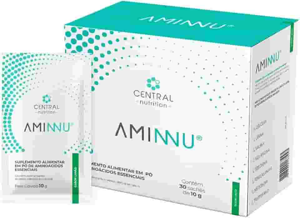 Aminnu Eaas 10g, 30 Sachês, Essencial Aminoácidos, Sabor Limão