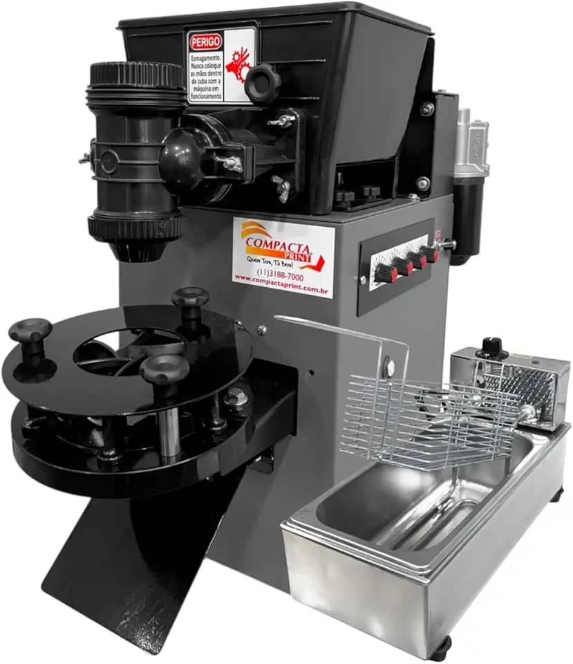 Máquina De Fazer Salgados E Doces Compacta Pop 4.0 + Fritadeira Elétrica 3 Litros - Compacta Print (110, Volts)