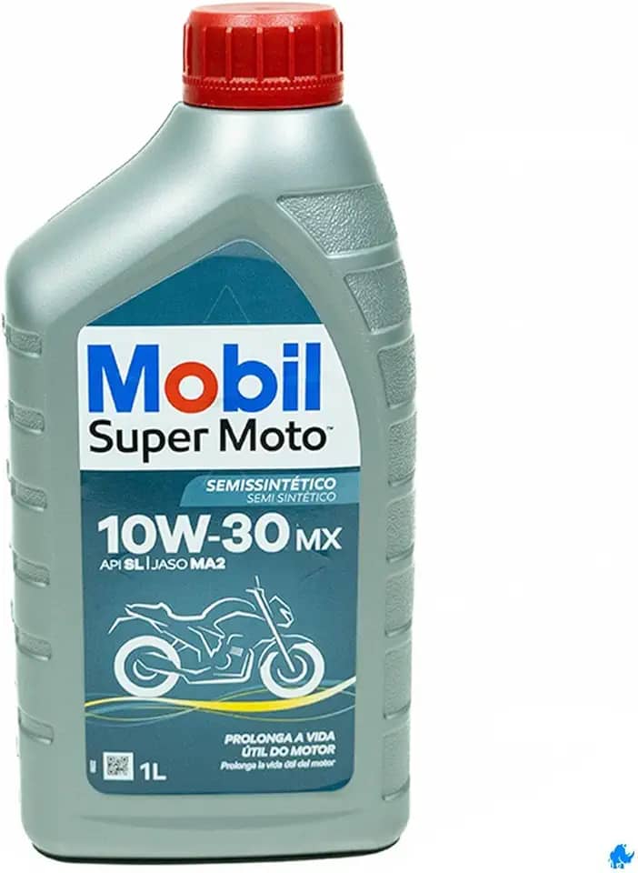 Óleo Lubrificante Semissintético 10W30 MX Mobil Super Moto (1 Litro)