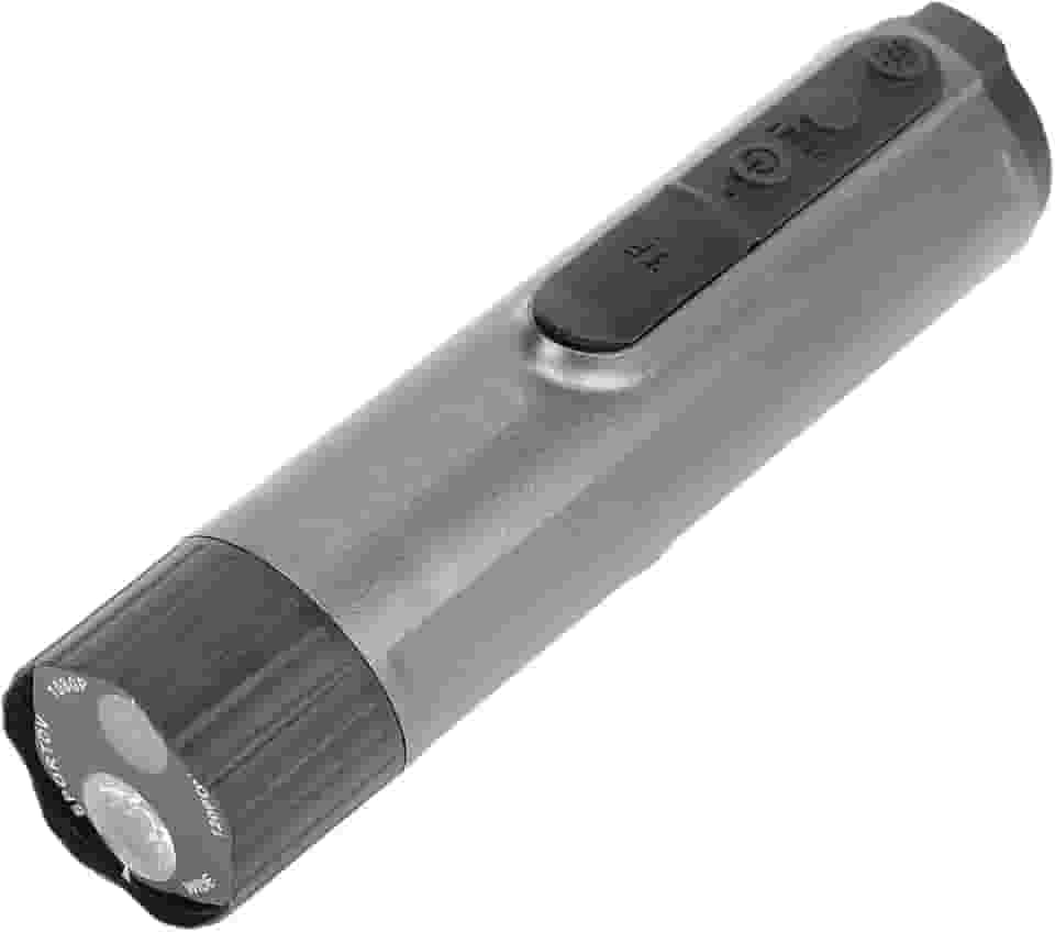 VBESTLIFE Câmera de Capacete de Motocicleta 4K Wi -Fi Com Farol de LED, Câmera de Ação Esportiva à Prova de água de água IP68, 140 ° de Largura e Bateria de 10h para Passeios Noturnos (Cinza escuro)