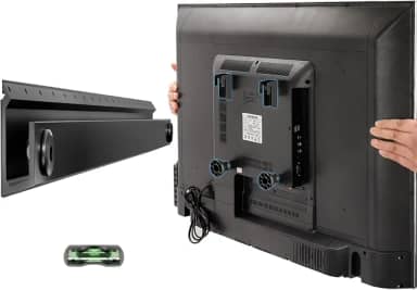 Suporte de parede para TV sem parafusos, sem furadeira, suporte para TV de 56 a 55 polegadas, suporte para TVs sem parafusos de drywall com instruções claras, suporte para TVs de baixo perfil com