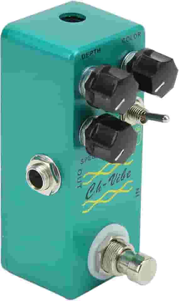 Acouto Chorus Vibrato Pedal Metal 2 Em Efeito de Guitarra Elétrica Com Troca de Desvio para Sons Vintage e Modernos