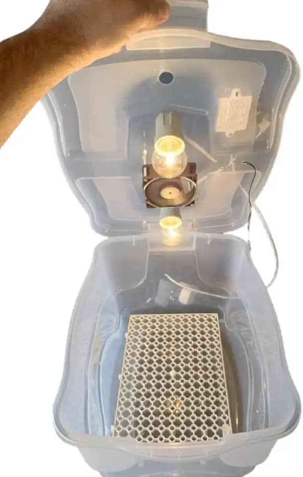 Chocadeira Com Controle De Temperatura Automático Capacidade 30 Ovos De Galinha Ou 90 De Codorna