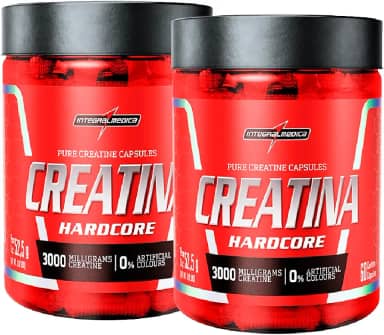 Kit 2x Integral medica - Creatina em Cápsulas Hardcore - Monohidratada - 60 Cápsulas