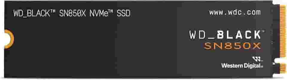 SSD WD Black SN850x 1TB NVMe M.2 2280 (Leitura até 7300MB/s e Gravação até 6300MB/s)